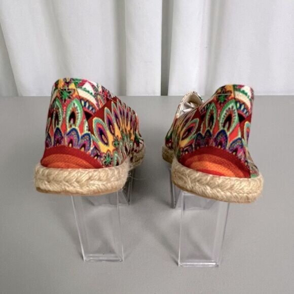 LA MAISON DE L’ ESPADRILLES WOMENS SIZE 8 MULTICOLORED WITH RHINESTONES - Picture 6 of 7